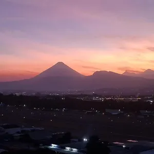 Amazing Volcano Views In Front Of Airport , Guatemala City Guatemala